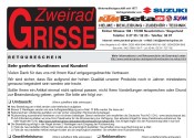 Zweirad GRISSE: Retoureschein