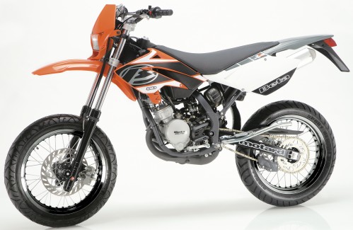 BETA RR 50 Motard 2007, Orange-Silber