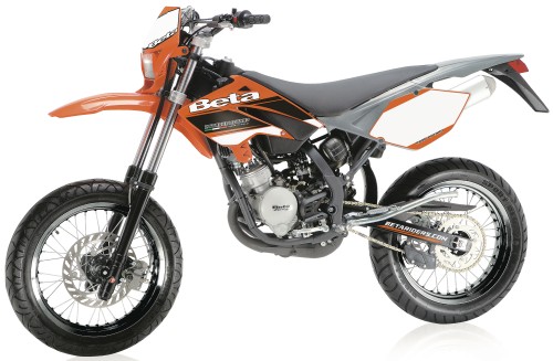 BETA RR 50 Motard 2008, Orange-Silber