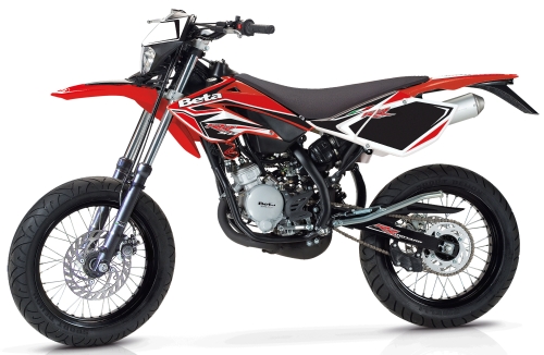 BETA RR 50 Motard Standard 2010, Rot Fluo