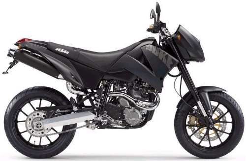 KTM Duke 640 E II 2005, Schwarz Matt