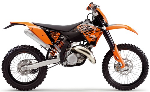 KTM EXC 125 2008, Orange