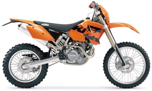 KTM EXC 250 Racing 2004, Orange