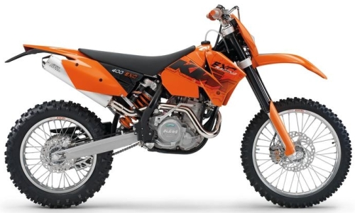 KTM EXC 400 Racing 2006, Orange