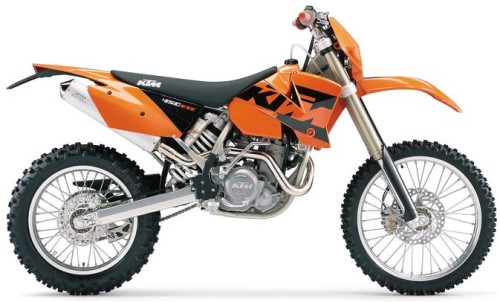 KTM EXC 450 Racing 2004, Orange