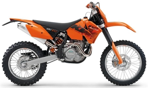 KTM EXC 450 Racing 2006, Orange