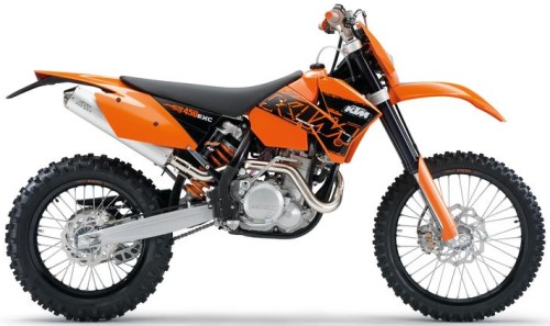 KTM EXC 450 Racing 2007, Orange