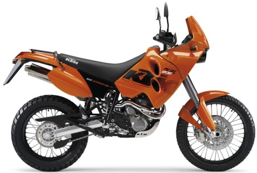 KTM LC4 640 Adventure E 2007, Orange