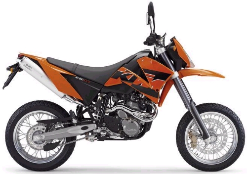 KTM LC4 640 SuperMoto E 2005, Orange
