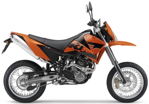 KTM LC4 640 SuperMoto E 2006, Orange
