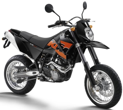 KTM LC4 640 SuperMoto E 2006, Schwarz