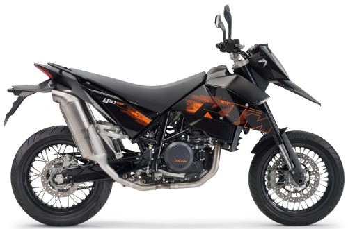 KTM LC4 690 SuperMoto 2009, Schwarz