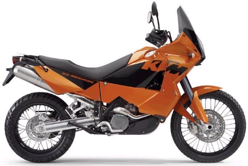 KTM LC8 950 Adventure 2005, Orange