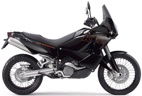 KTM LC8 950 Adventure 2005, Schwarz