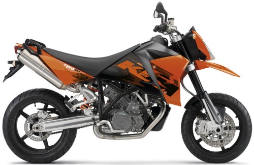 KTM LC8 950 SuperMoto 2007, Orange