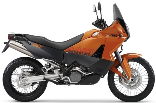 KTM LC8 990 Adventure A 2006, Orange-Grau
