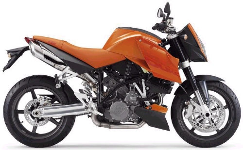 KTM LC8 990 SuperDuke 2005, Orange