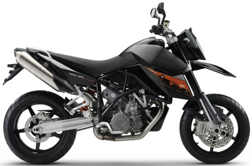 KTM LC8 990 SuperMoto 2009, Schwarz