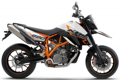 KTM LC8 990 SuperMoto R 2010, Schwarz-Weiss