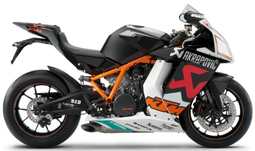 KTM RC8 1190 R Akrapovic Race Replica 2009, Schwarz-Weiss