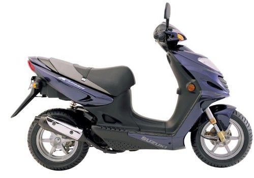 SUZUKI AY 50 2004, Blau