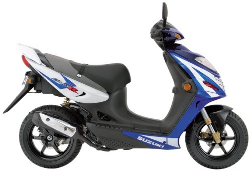 SUZUKI AY 50 WR 2004, Blau-Weiss