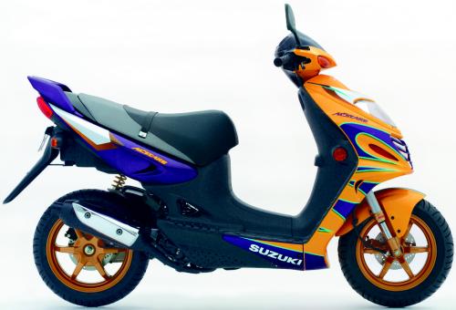 SUZUKI AY 50 WR Z 2003, Gelb-Blau