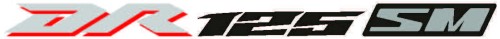 SUZUKI DR 125 SM Logo