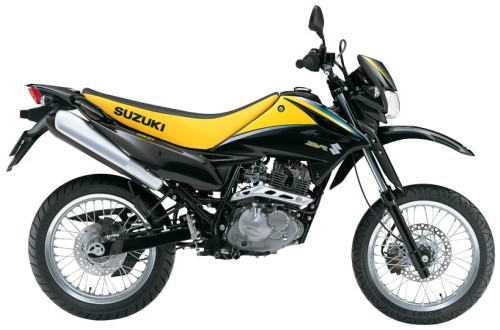 SUZUKI DR 125 SM 2009, Schwarz-Gelb