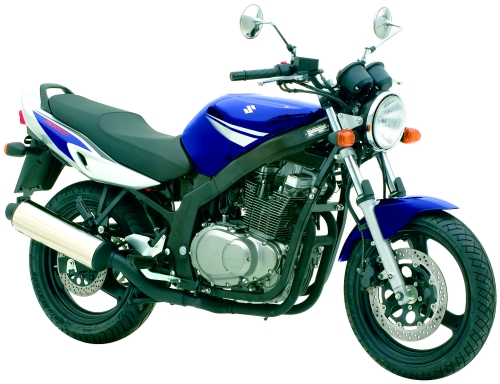 SUZUKI GS 500 2006, Blau-Silber