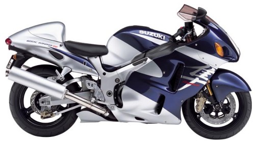 SUZUKI GSX 1300 R 2004, Blau-Silber
