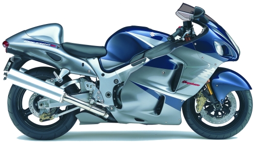 SUZUKI GSX 1300 R, Blau-Grau