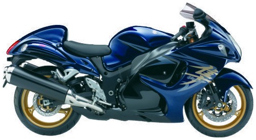 SUZUKI GSX 1300 R 2008, Blau-Schwarz