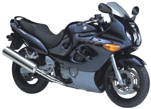 SUZUKI GSX 750 F 2005, Blau-Grau