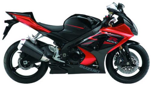 SUZUKI GSX-R 1000 2007, Orange-Schwarz