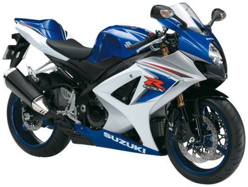 SUZUKI GSX-R 1000 2008, Blau-Weiss