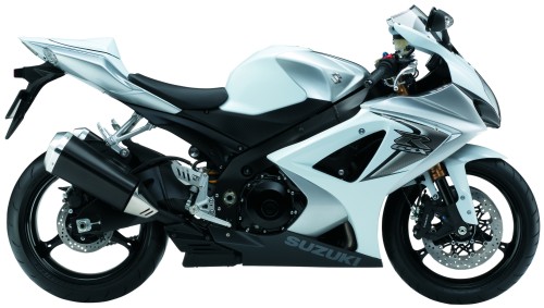 SUZUKI GSX-R 1000 2008, Weiss-Silber