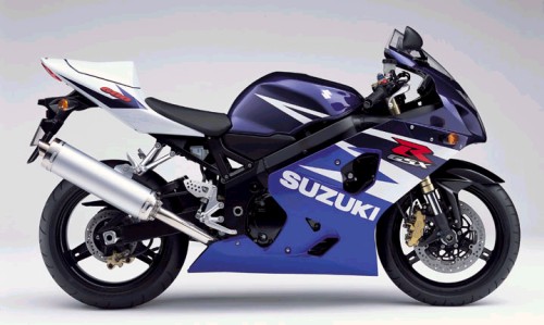 SUZUKI GSX-R 600 2004, Blau-Weiss