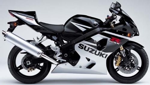 SUZUKI GSX-R 600 2005, Schwarz-Silber