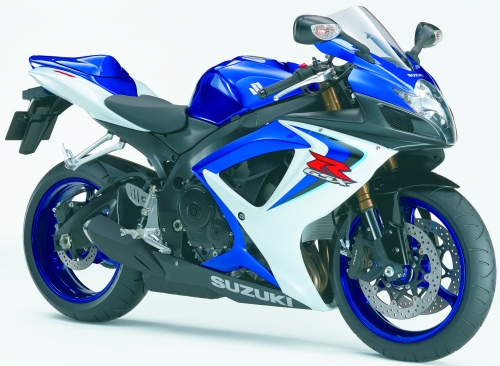 SUZUKI GSX-R 600 2006, Blau-Weiss