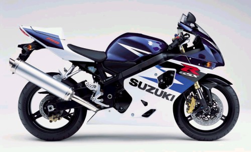 SUZUKI GSX-R 750 2004, Blau-Weiss