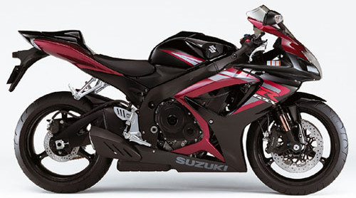 SUZUKI GSX-R 750 2006, Schwarz-Rot