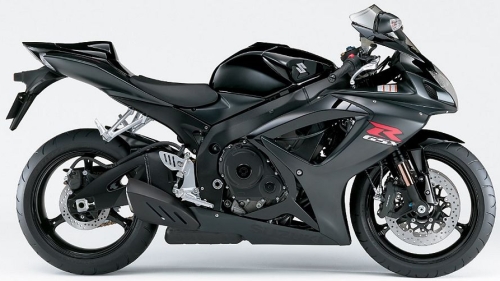 SUZUKI GSX-R 750 2006, Schwarz-Schwarz Matt