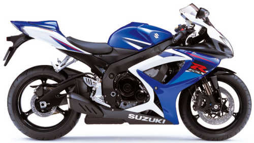 SUZUKI GSX-R 750 2007, Blau-Weiss