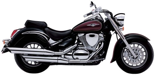 SUZUKI VL 800 CC 2013, Schwarz-Rot