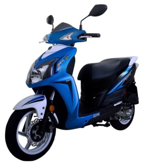 SYM Jet4 R 50 2013, Blau-Weiss