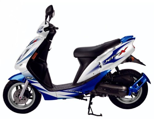 SYM Jet 50 EuroX 2012, Weiss-Blau