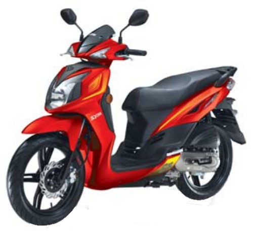 SYM SYMphony SR 50 2012, Rot